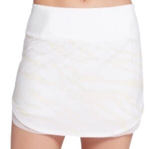 Calia women's XL pure white journey collection mid rise skort athletic golf